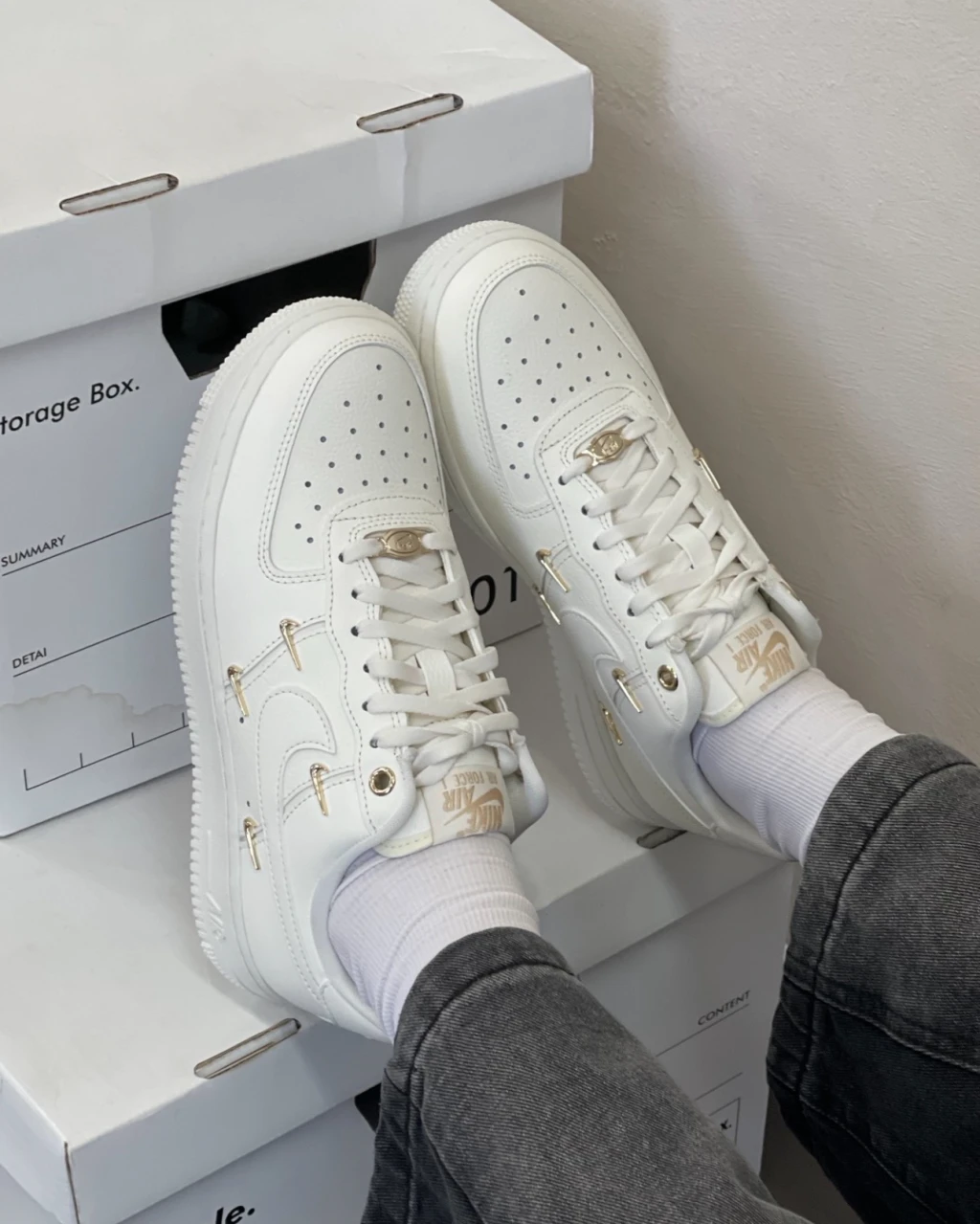 Nike Air Force 1 四金勾 （ FV3654-111 )