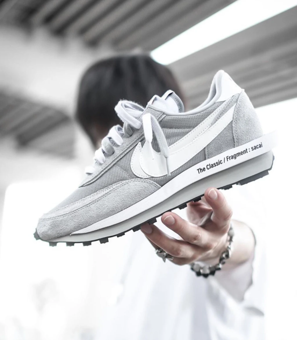 Sacai x Fragment Design LDWaffle 灰 （ DH2684-001 )