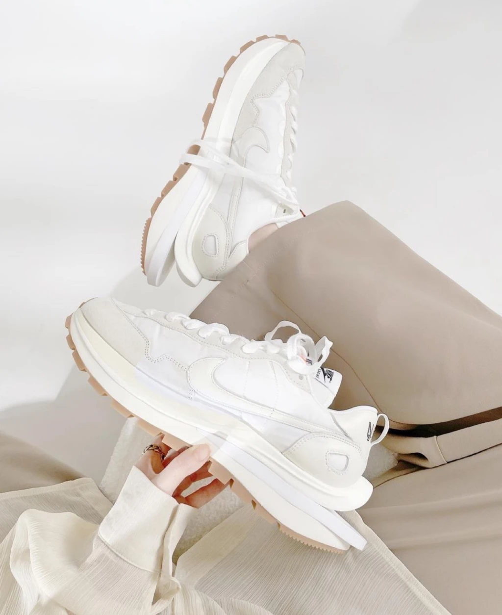 Sacai VaporWaffle 白生膠 （ DD1875-100 )