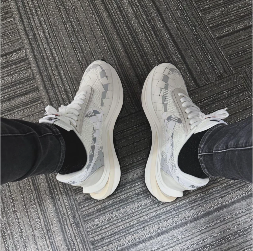 Sacai x Jean Paul Gaultier VaporWaffle 白編織 （ DR5209-100 )