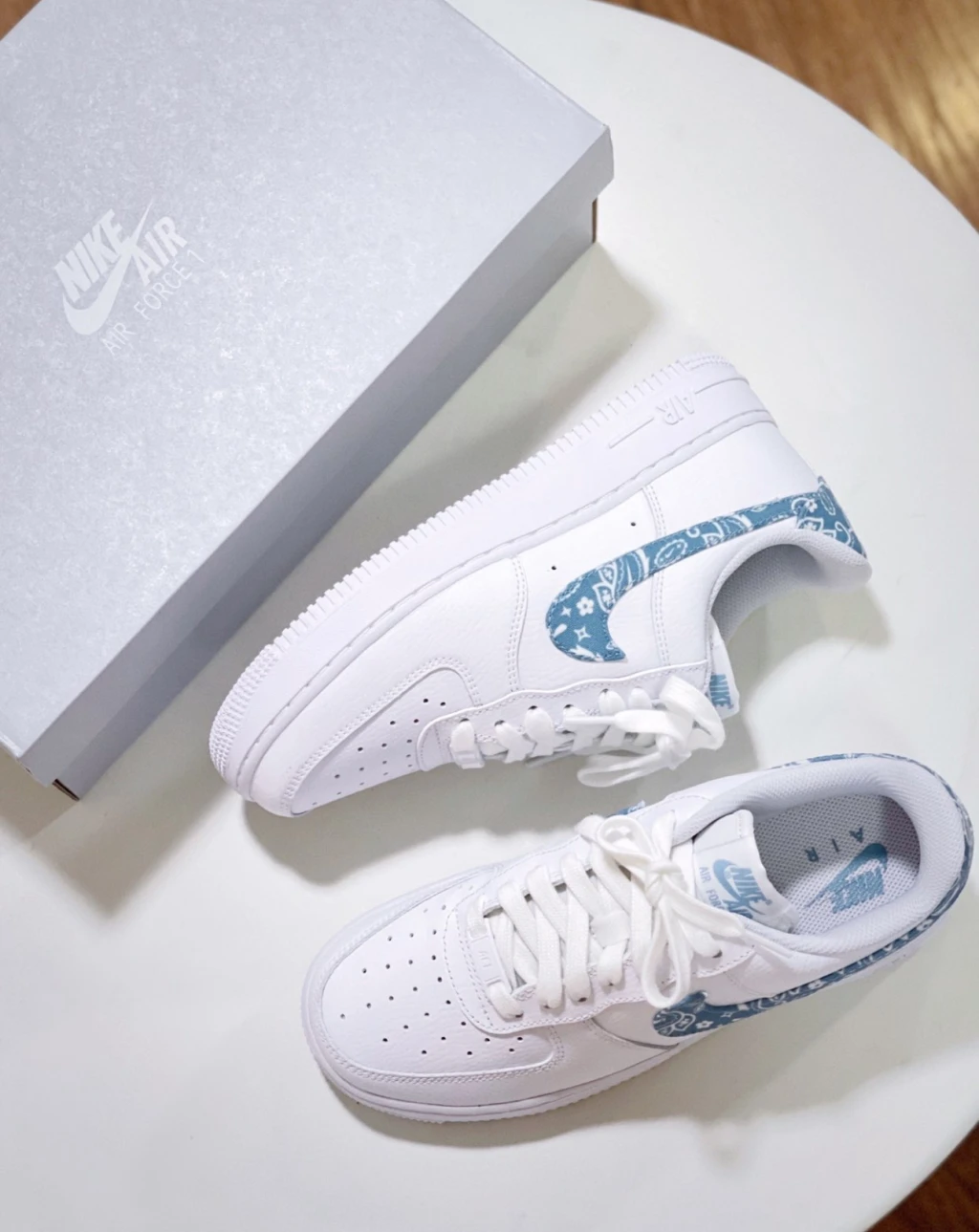 Nike Air Force 1 Blue Paisley 藍色 變形蟲 （ DH4406-100 )