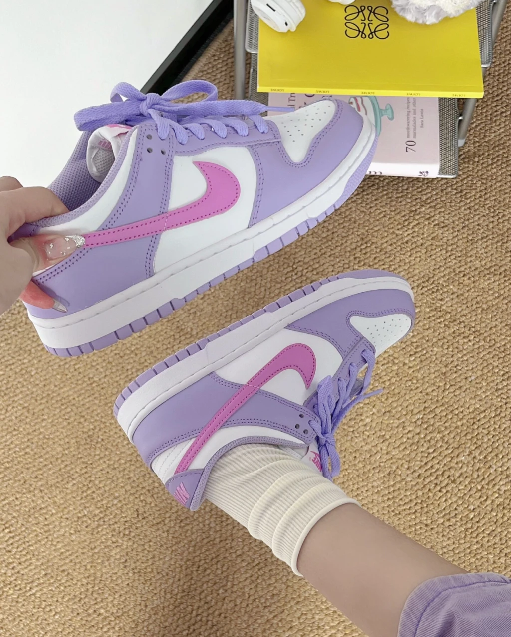 Nike Dunk Low Lilac Bloom/Pink 夢幻粉紫 星黛露 史黛拉 ( HQ1185-161 )