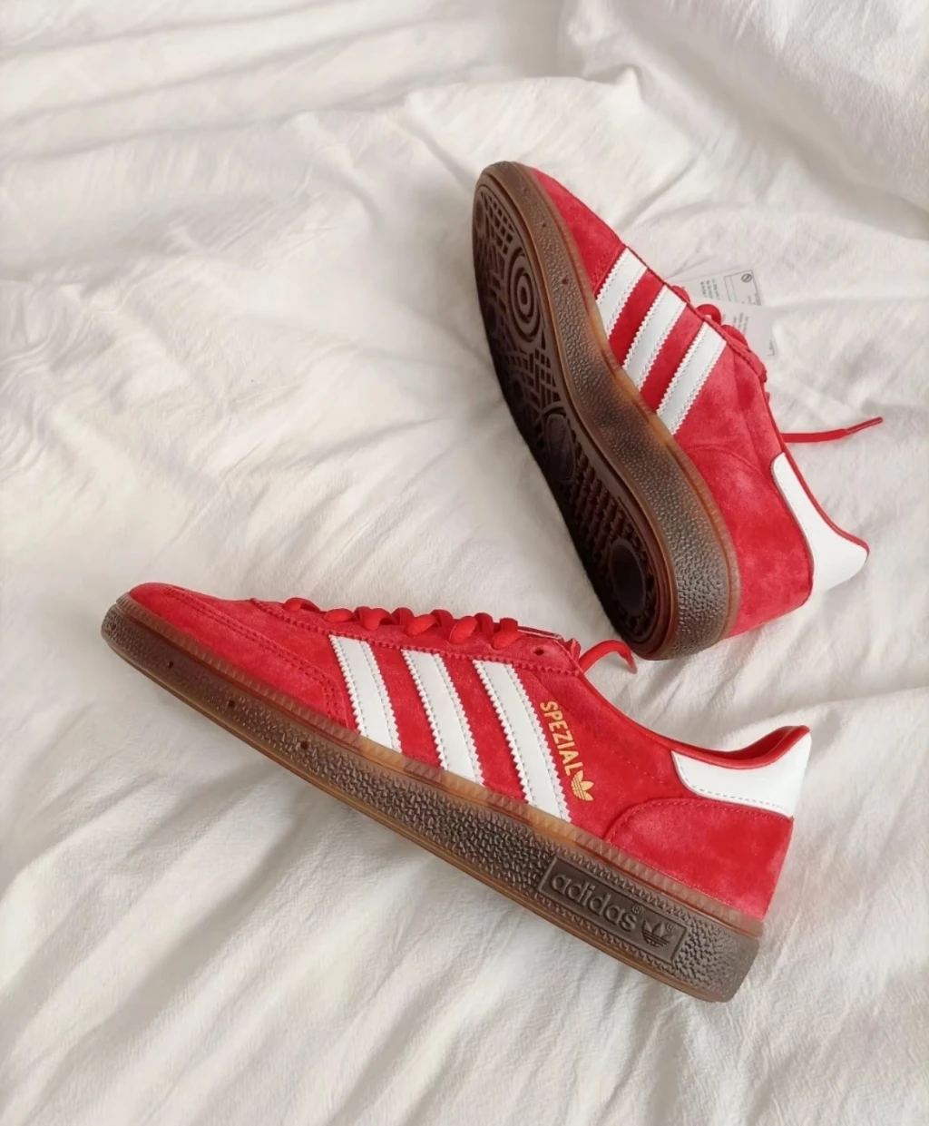 Adidas Handball Spezial 鮮紅色 金標 焦糖底 （ FV1227 )