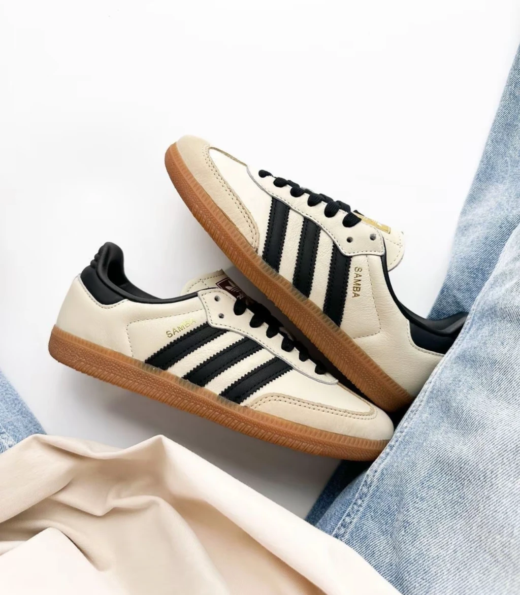 Adidas Originals Samba OG 米黑焦糖底 森巴 （ ID0478 )