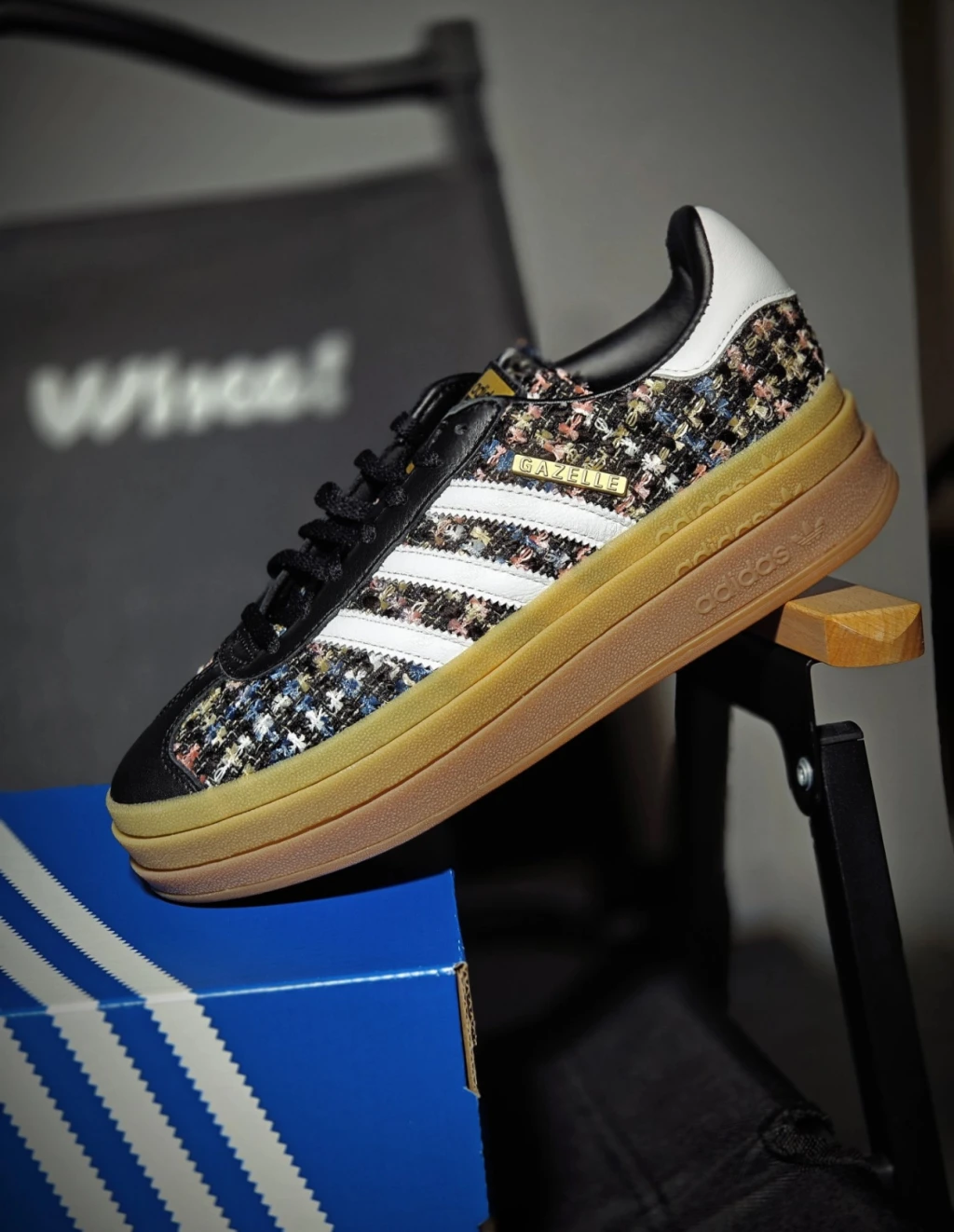 Adidas Originals Gazelle 黑 小香風 焦糖底 （ JP5672 ）