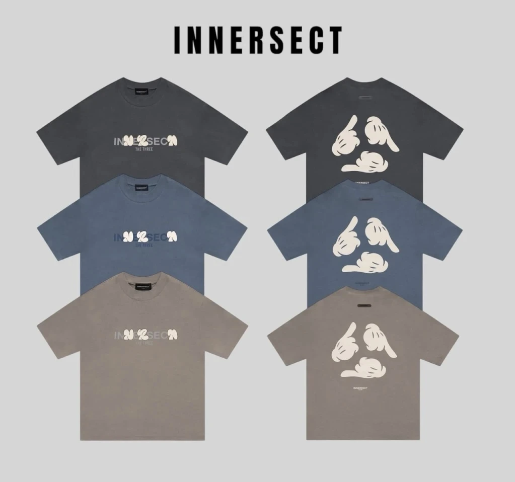 INNERSECT 三生萬物 米奇循環圖踢 短踢 炭黑/海軍藍/奶茶