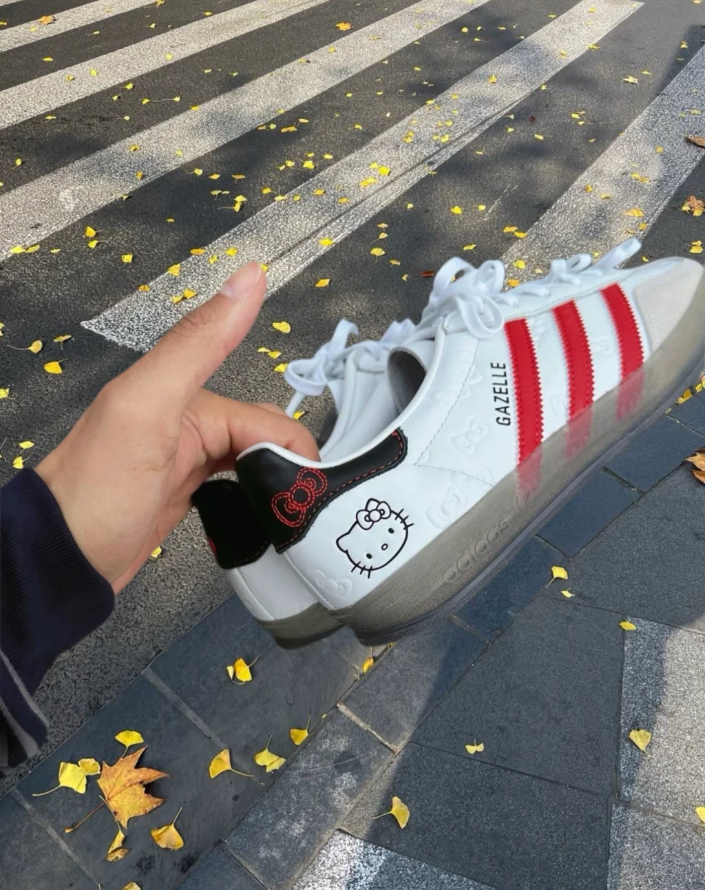 adidas gazelle silver green womens Adidas Gazelle x Hello Kitty – Driftstore