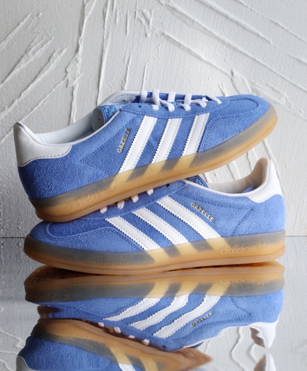 adidas gazelle silver green womens adidas Gazelle Womens Lifestyle Shoes Blue Fusion White Metallic HQ8717   Shoe Palace