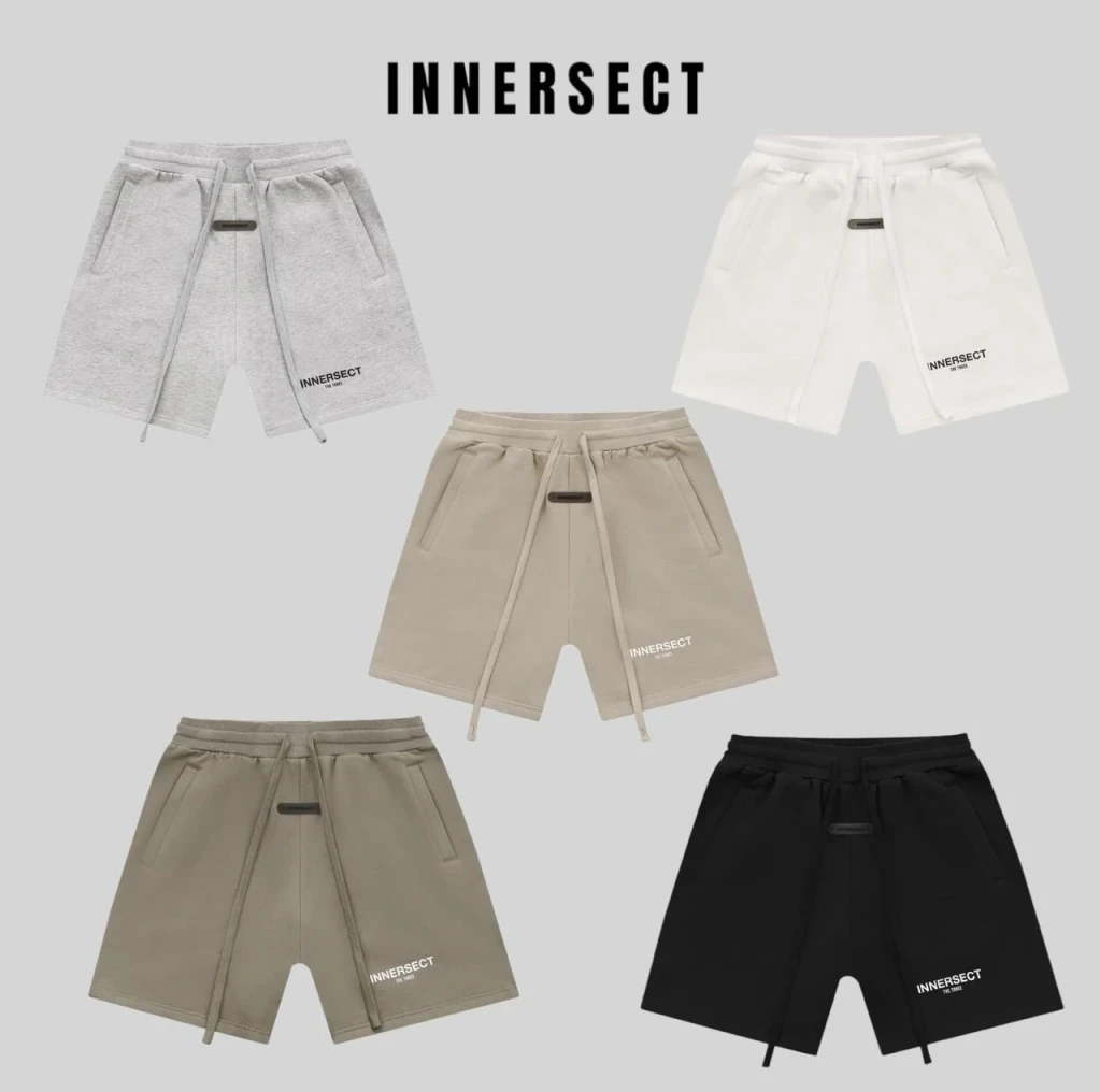 INNERSECT 三生萬物 棉短褲 黑/灰/橄欖綠/咖啡/淺棕/杏色