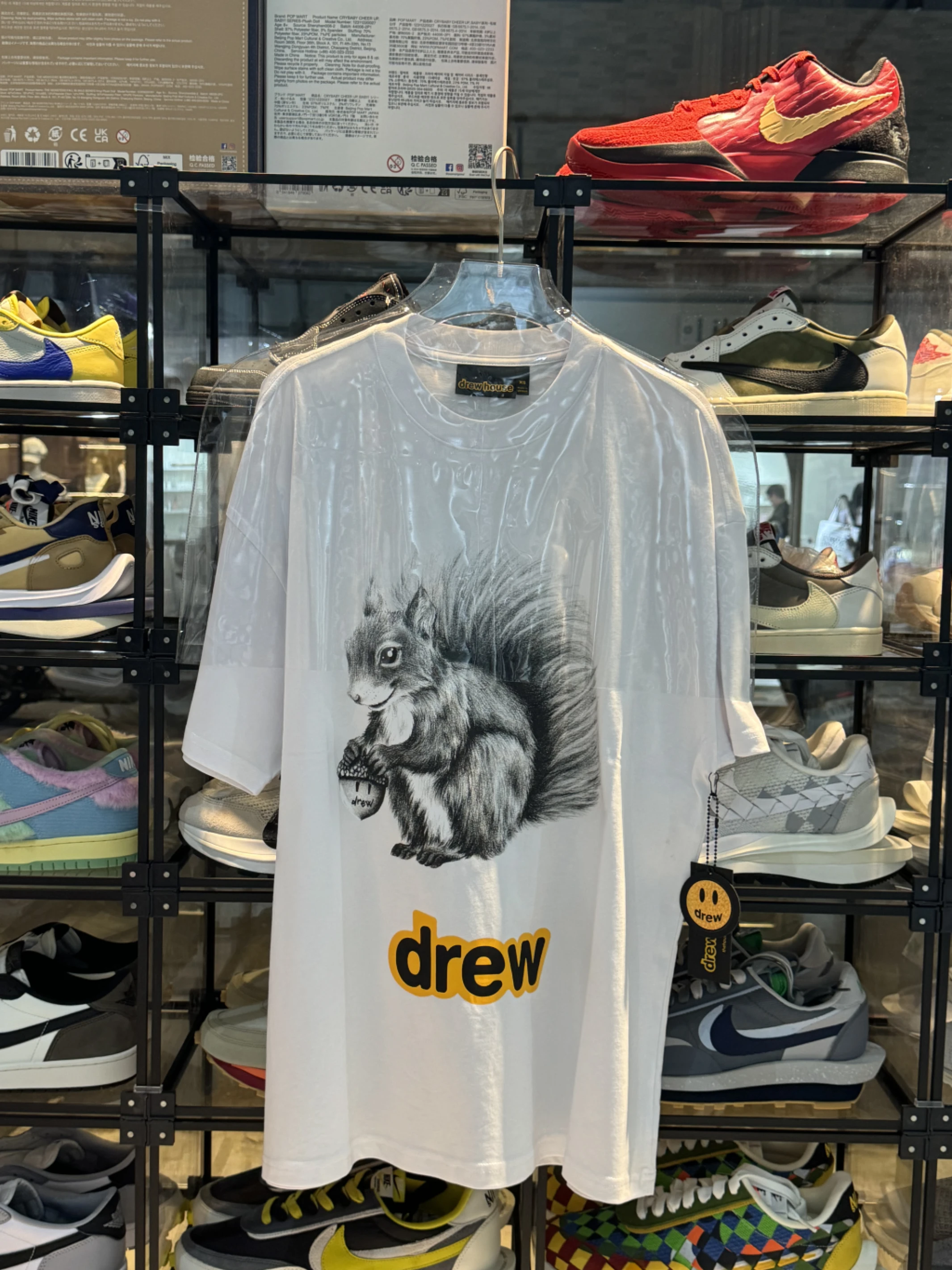 Drew House 短T 松鼠白