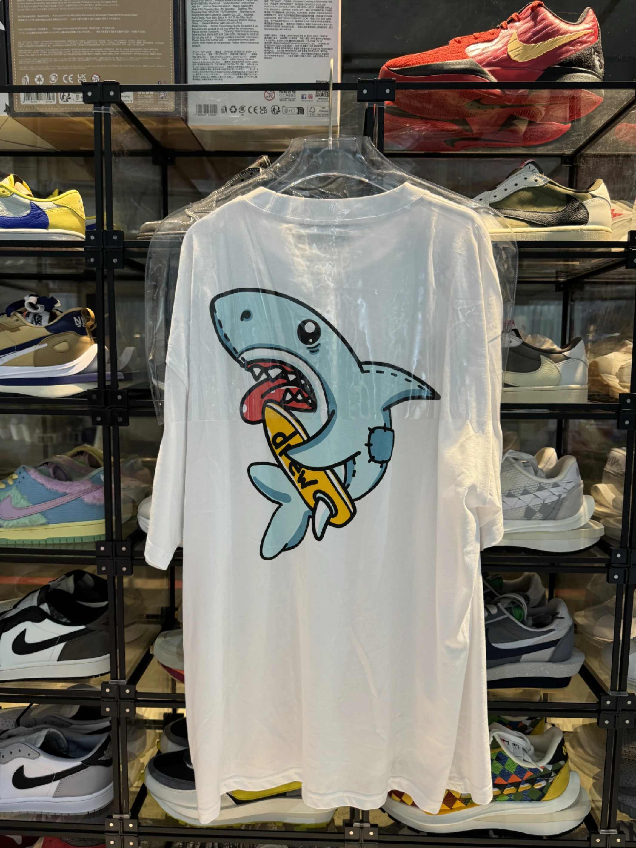 Drew House 鯊魚白短T