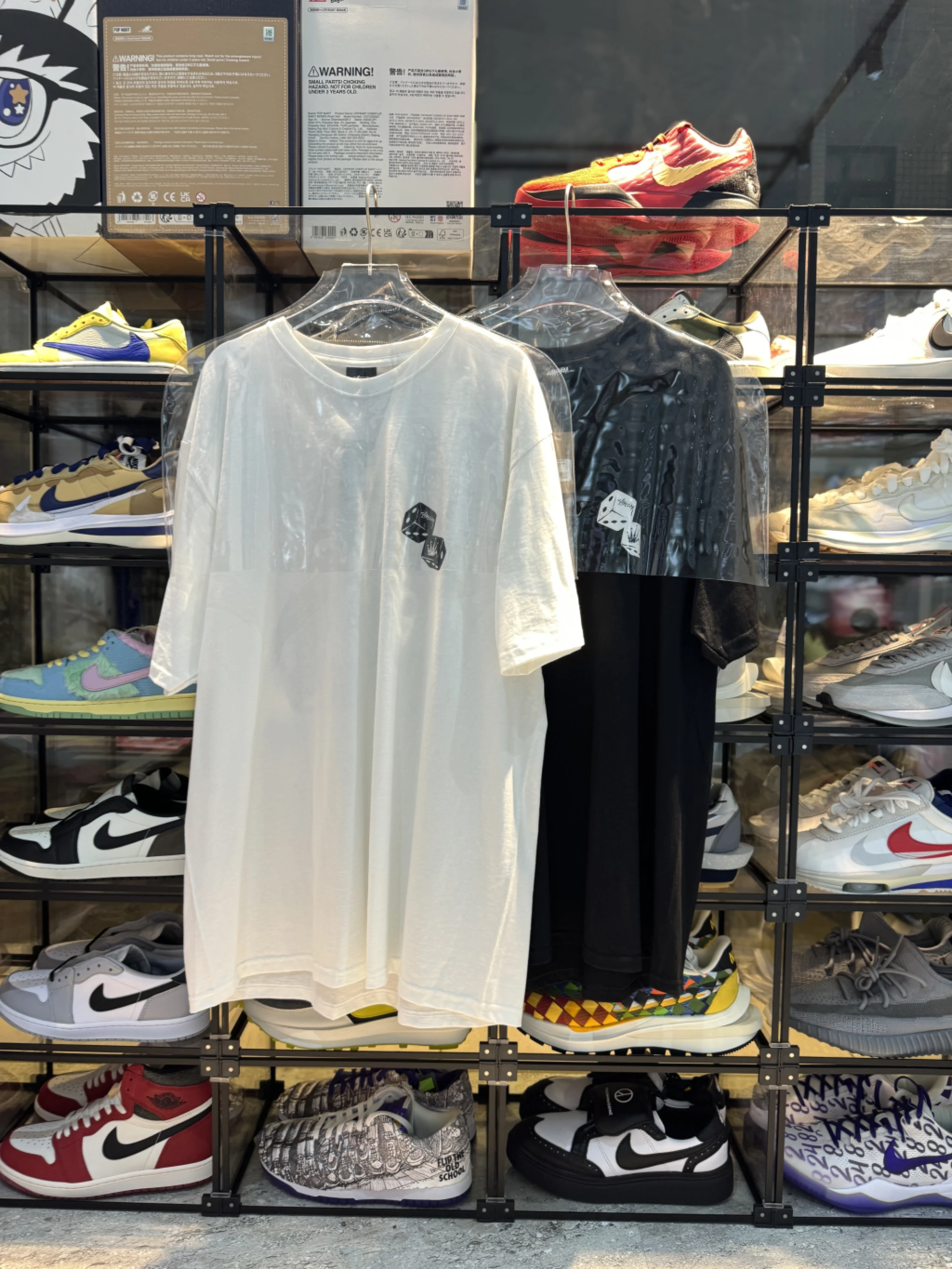 Stussy 骰子皇冠 短T 黑/白