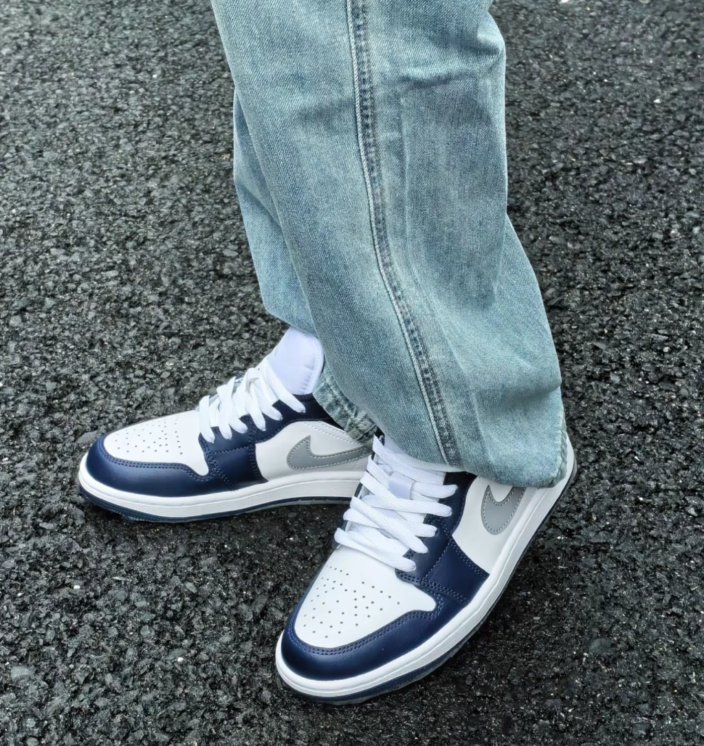 Nike Air Jordan 1 海軍藍灰勾