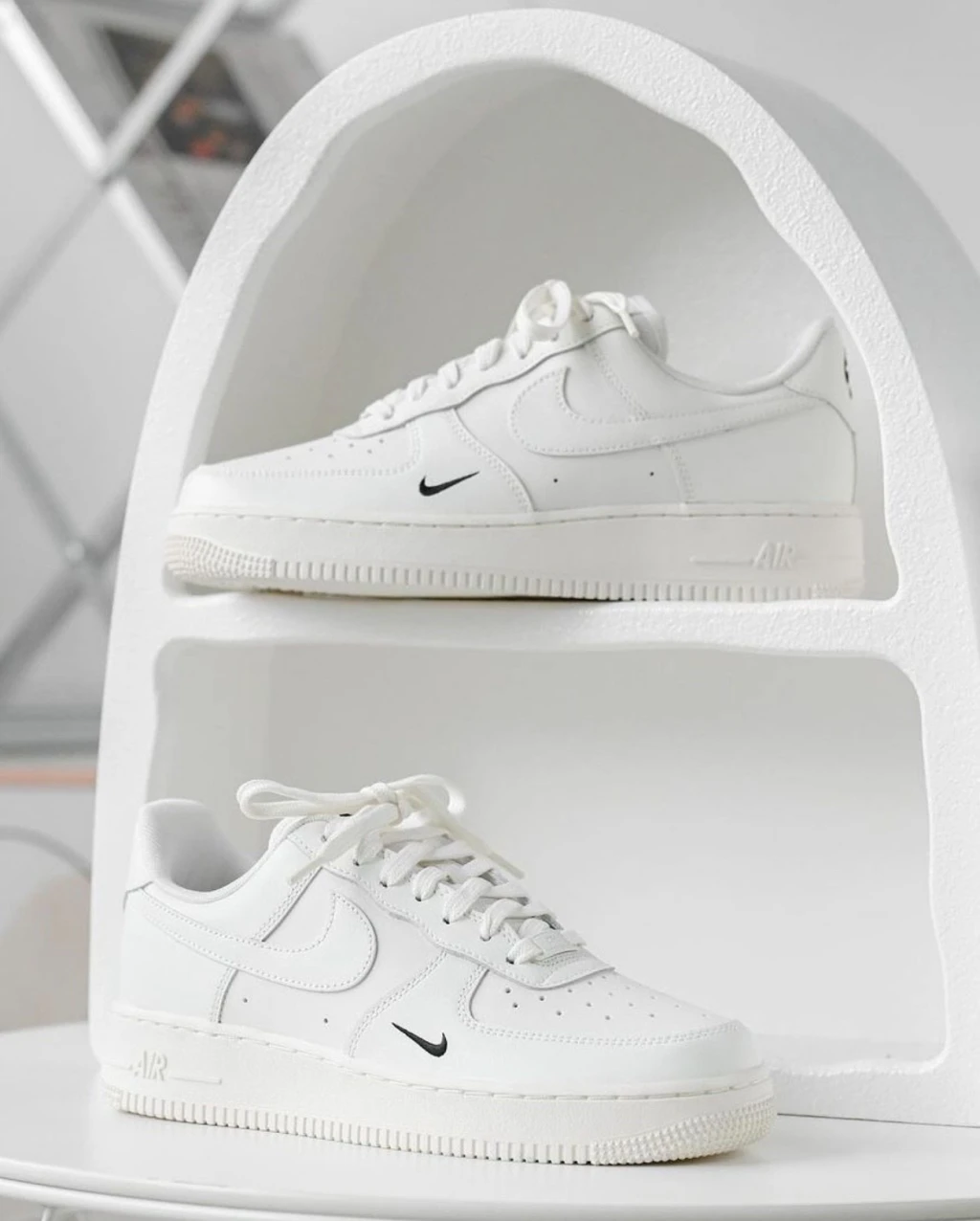 Nike Air Force 07 ESS TRK3 白刺繡黑勾 HF1058-133