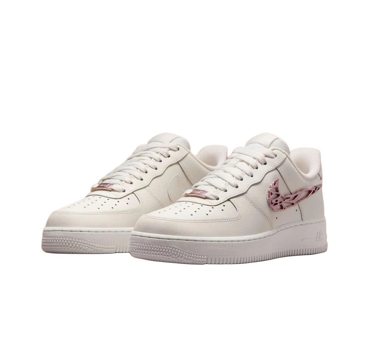 Nike Air Force 1 Swooshes 白粉 粉金屬 IF1686-161