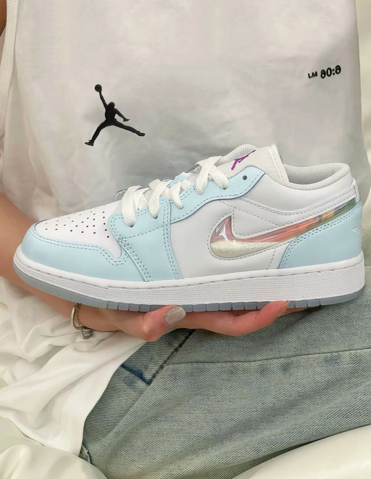 Nike Air Jordan 1 SE 白藍 銀 HJ3481-491