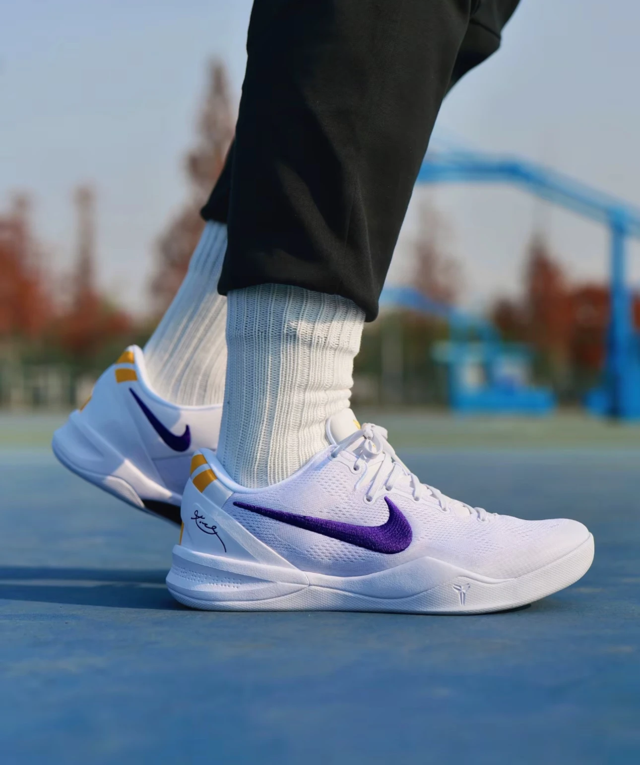 Nike Kobe8 Protro “ Lakers Home”湖人配色 白紫金