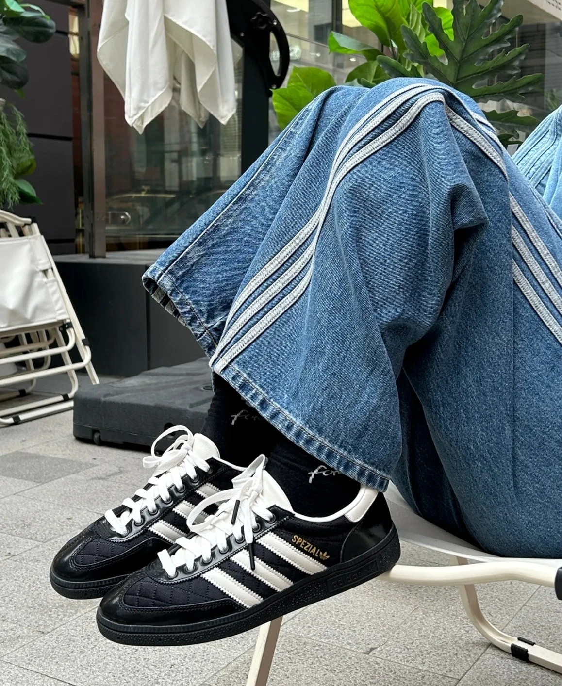 Adidas Handball Spezial 黑白格紋小香風 JP5669