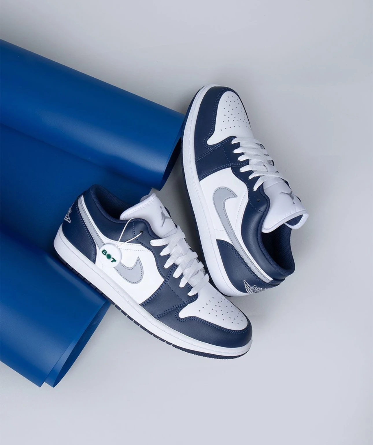 Nike Air Jordan 1 Low 海軍藍灰勾553558-141