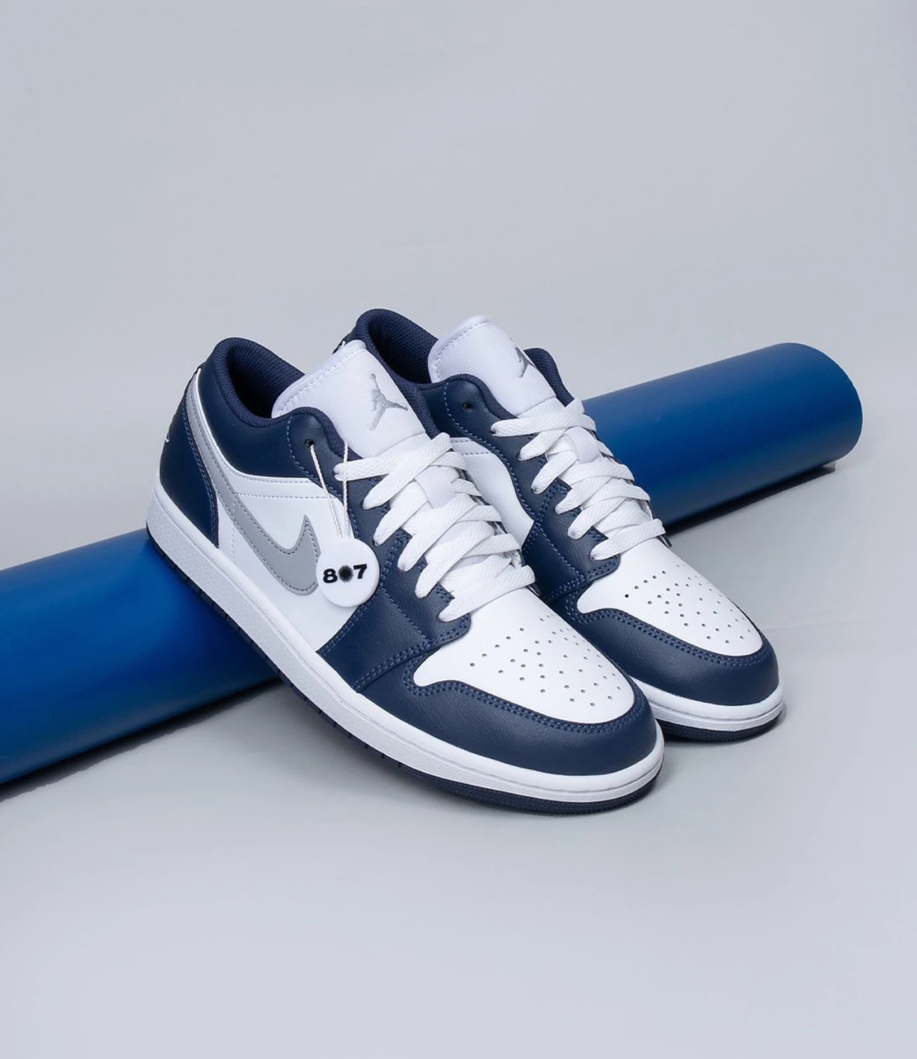 Nike Air Jordan 1 Low 海軍藍灰勾553558-141