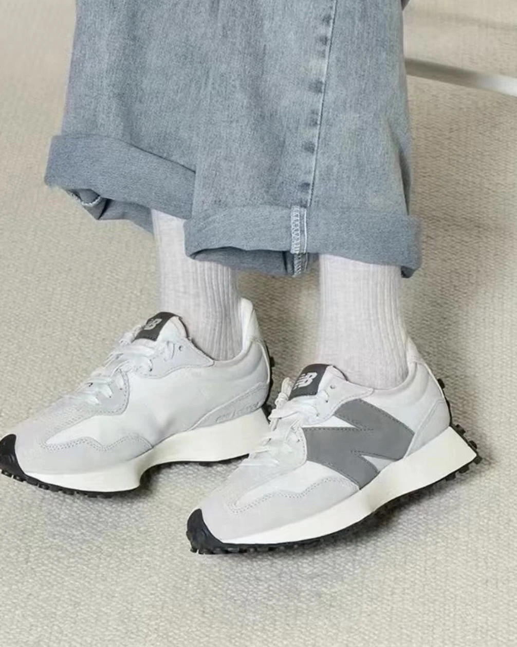 New Blance 327 芝麻牛奶 MS327FE