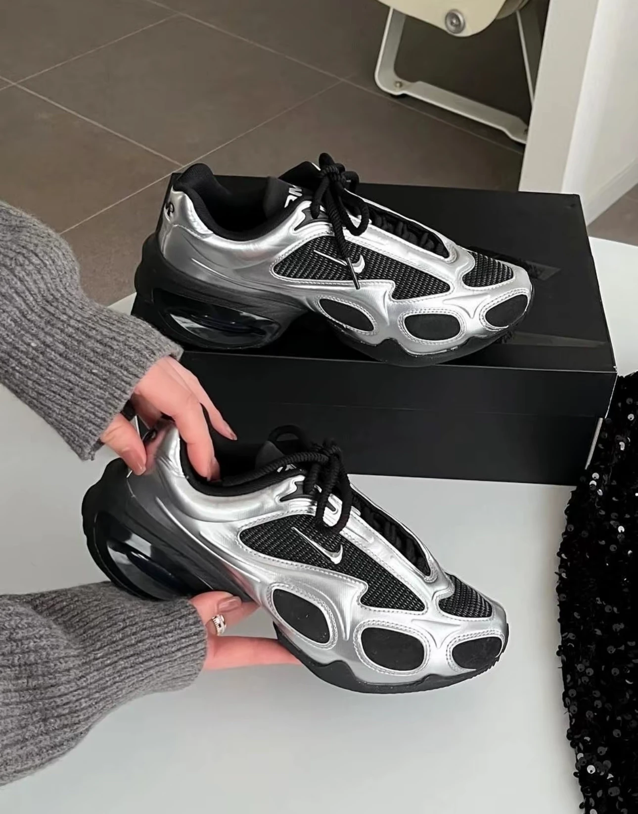 NIKE Air Max Muse 黑銀 FV1920-001