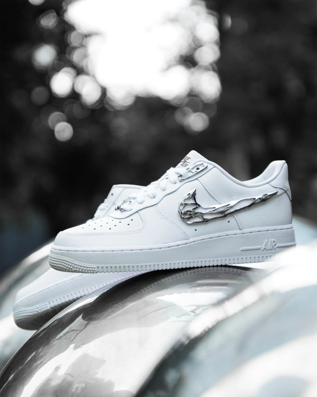 【熱度第一❤️‍🔥】NIKE Air Force 1 Molten Metal 液態銀金屬 FV3616-101