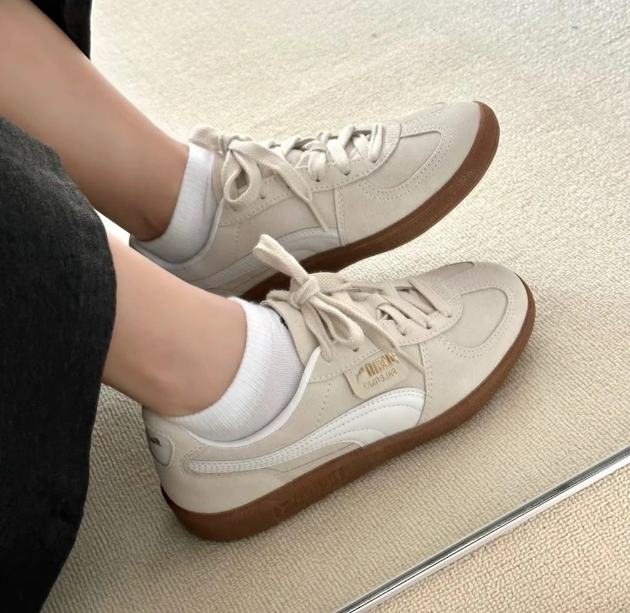 PUMA Palerom 米白 金標396463-11