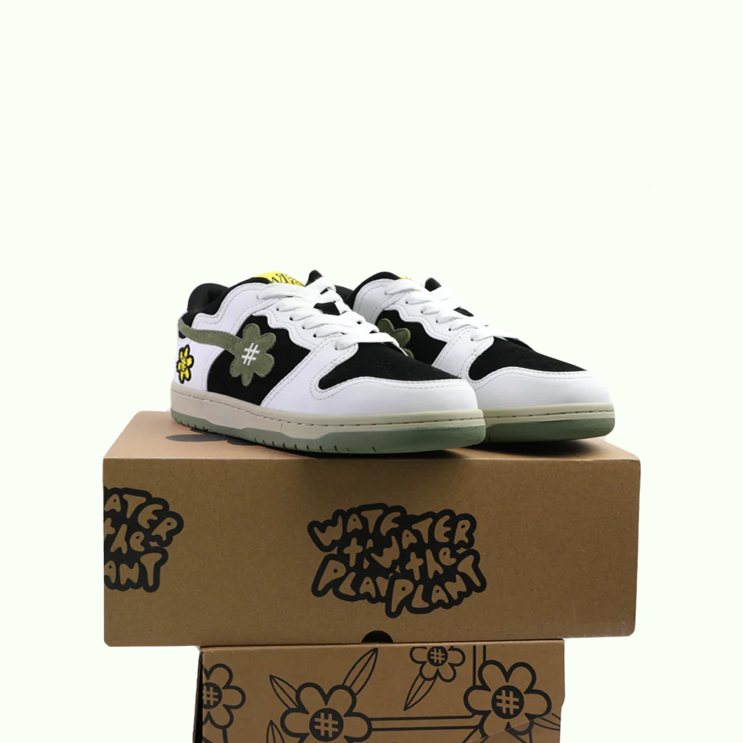 【日本限定】Water The Plant 小花鞋 橄欖綠