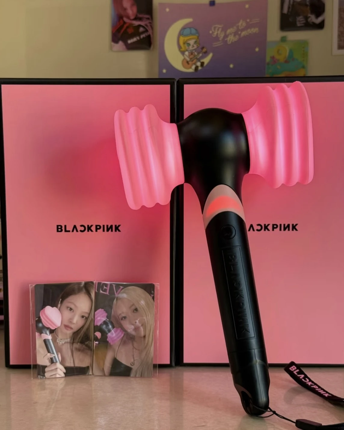BLACKPINK Light Stick 第二代 官方手燈 粉紅愛心錘(隨機贈送小卡)