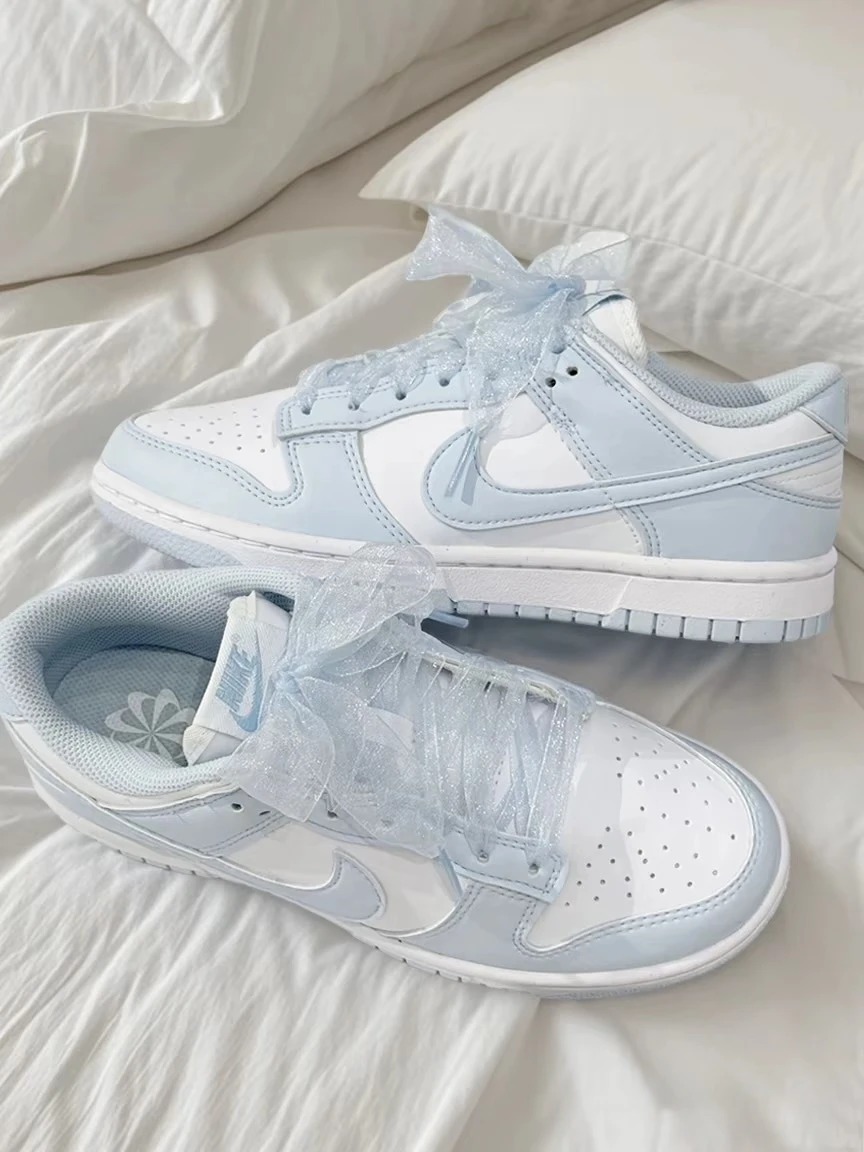 Nike Dunk Low Next Nature 冰川藍 緞帶 蕾絲 IB7311-100