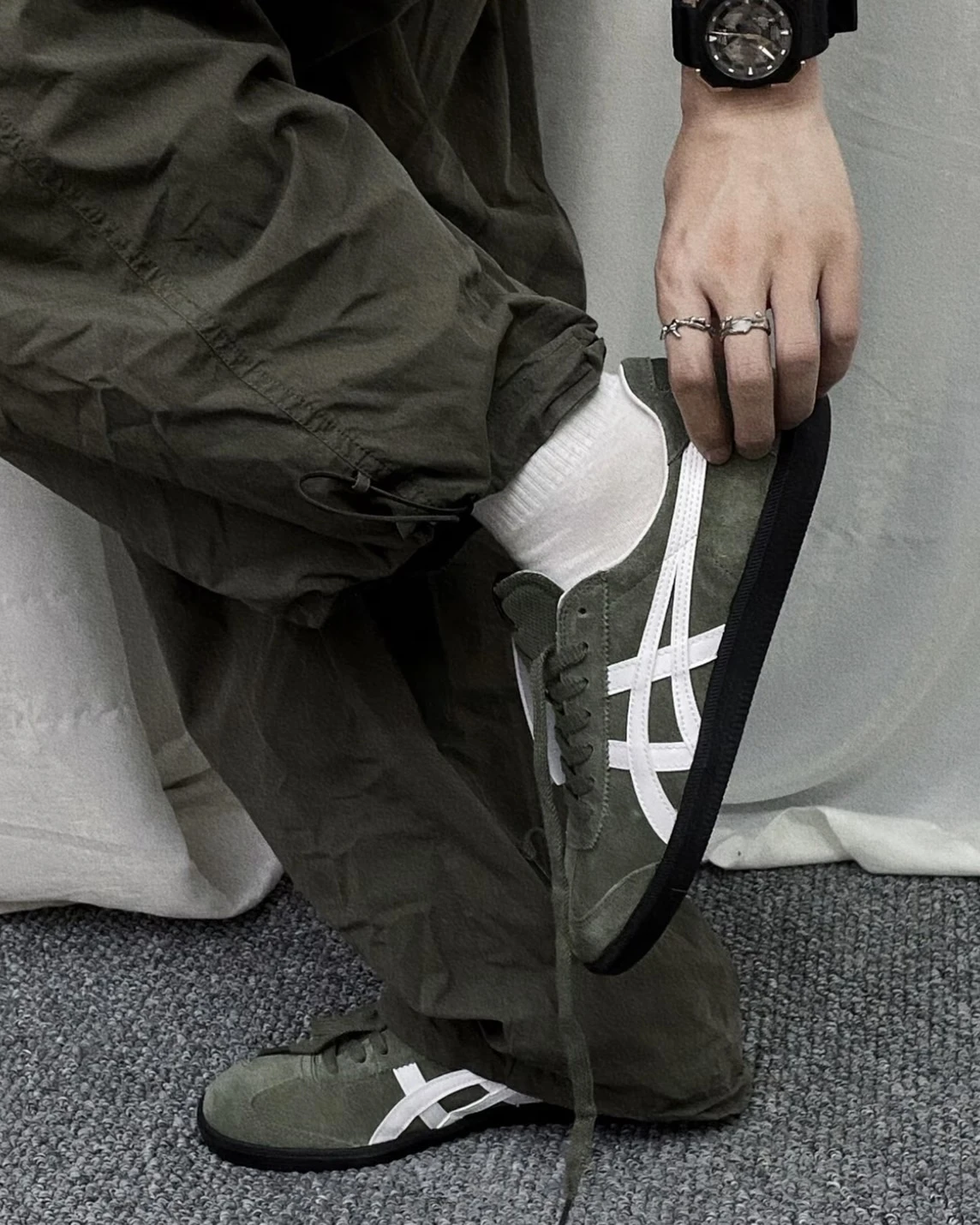 Onitsuka Tiger鬼塚虎 Tokuten  墨綠色 1183A907-300