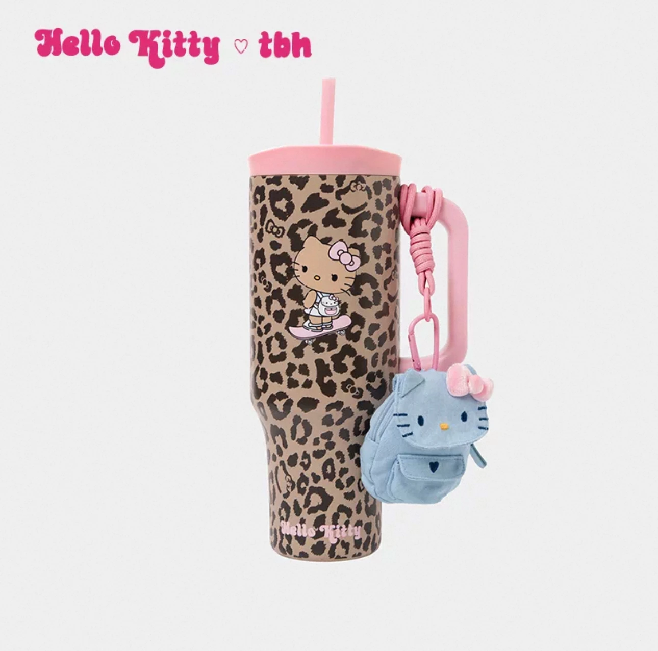野獸派 x Hello Kitty 不鏽鋼保冷隨行杯 含零錢包吊飾 1200ML 四色