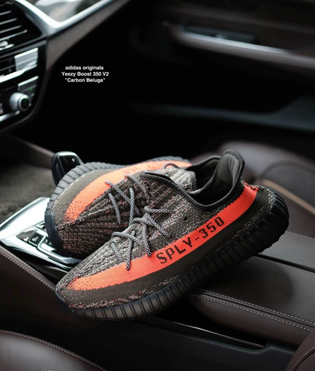 ADIDAS YEEZY BOOST 350 V2 灰黑橘 HQ7045