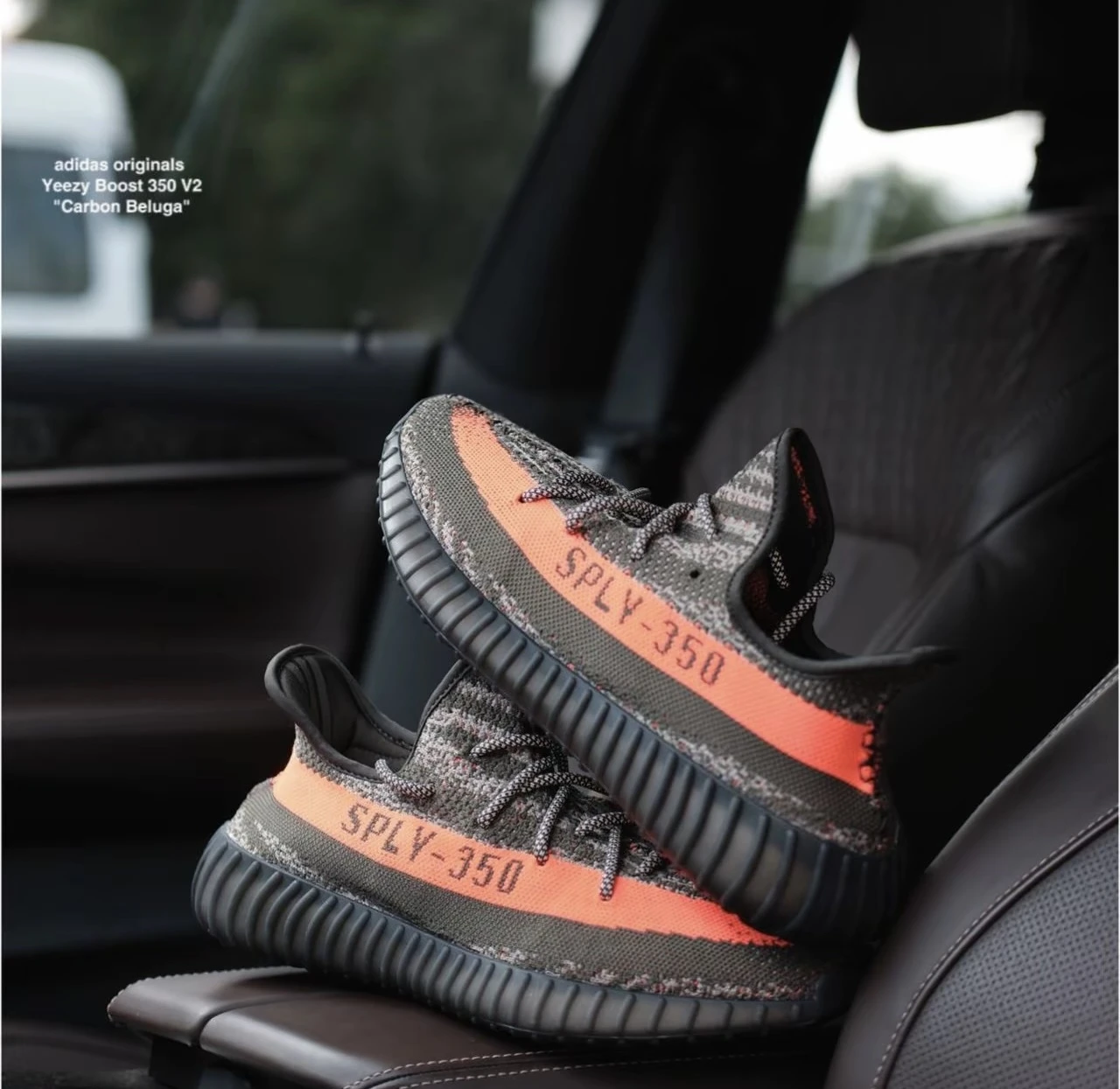 ADIDAS YEEZY BOOST 350 V2 灰黑橘 HQ7045
