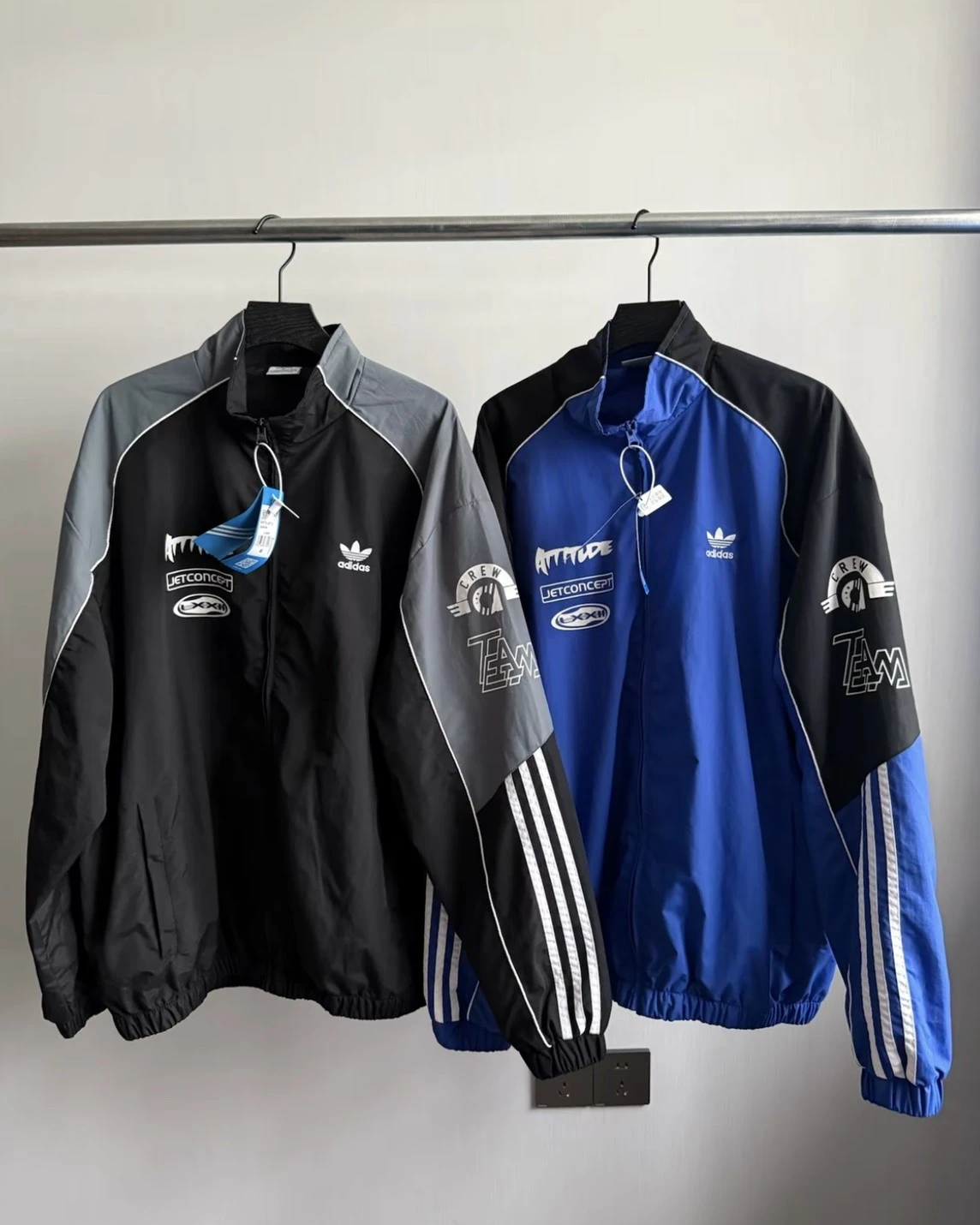 Adidas Originals ADICOLOR MOTORCORE WOVEN JACKET SS24 賽車風 防風 外套(兩色可選)