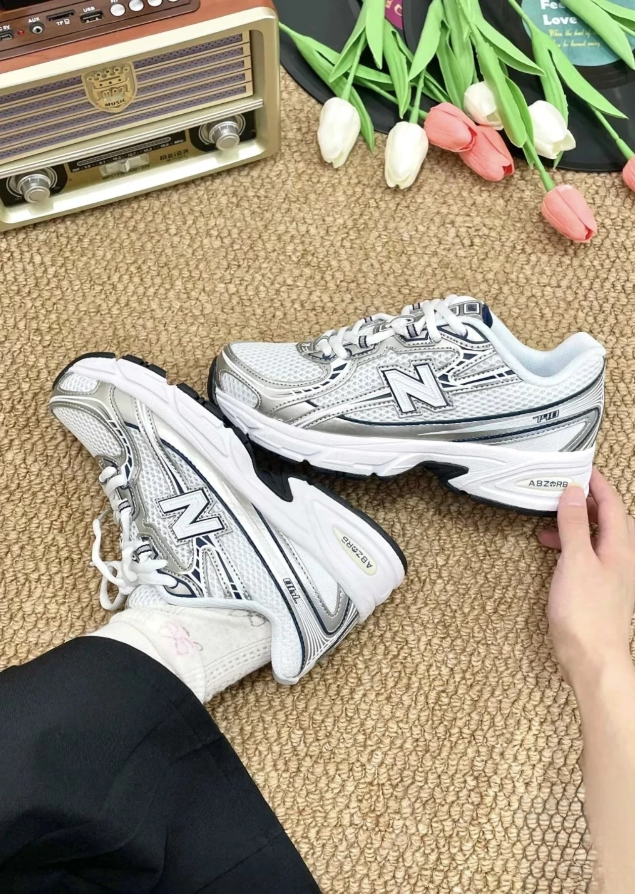 NEW BLANCE 740 Y2K復古風 白銀海軍藍 U740WN2