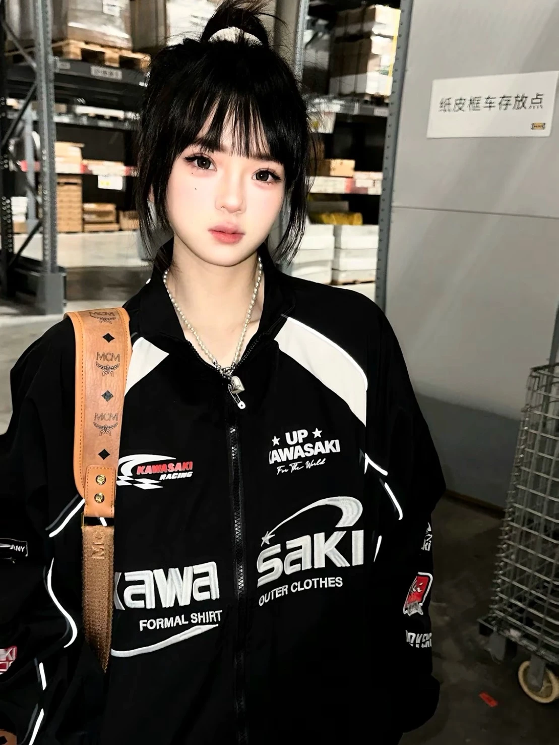 <超級折扣🔥>Kawasaki川崎 美式復古 賽車風 夾克外套(四色可選)