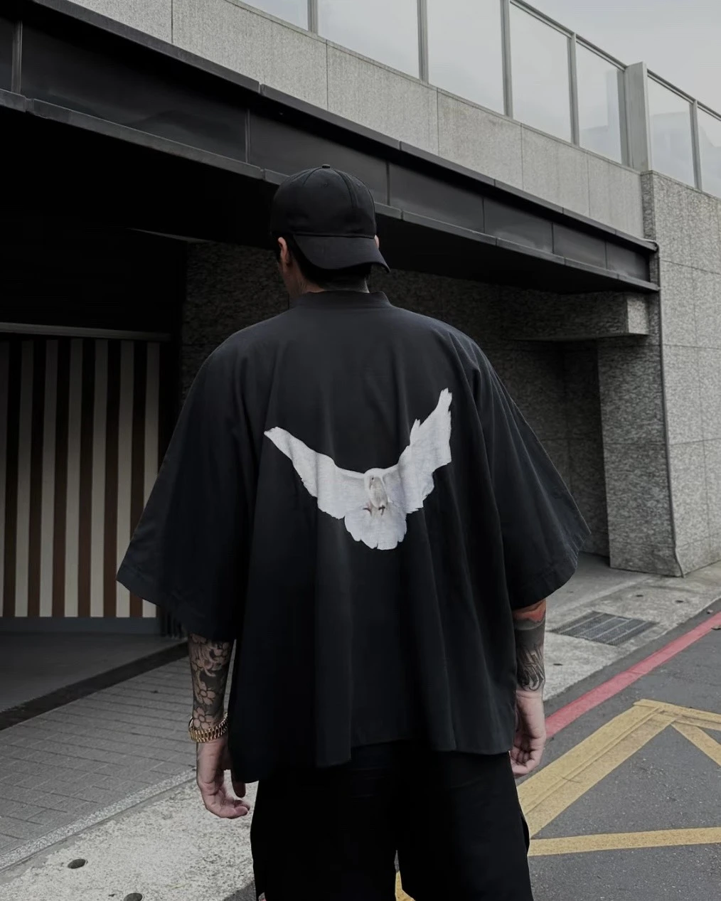 <🔥超扯價格>Yeezy x GAP x Balenciaga 三方聯名 巴黎世家 鴿子圖案短袖(YEEZY-SS22-81)