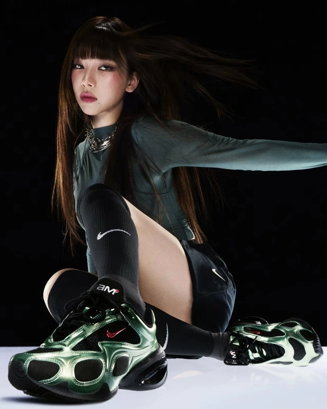 <Karina同款>Nike Air Max Muse "Metallic Oil Green " 金屬綠 復古 未來感(FV1920-004)