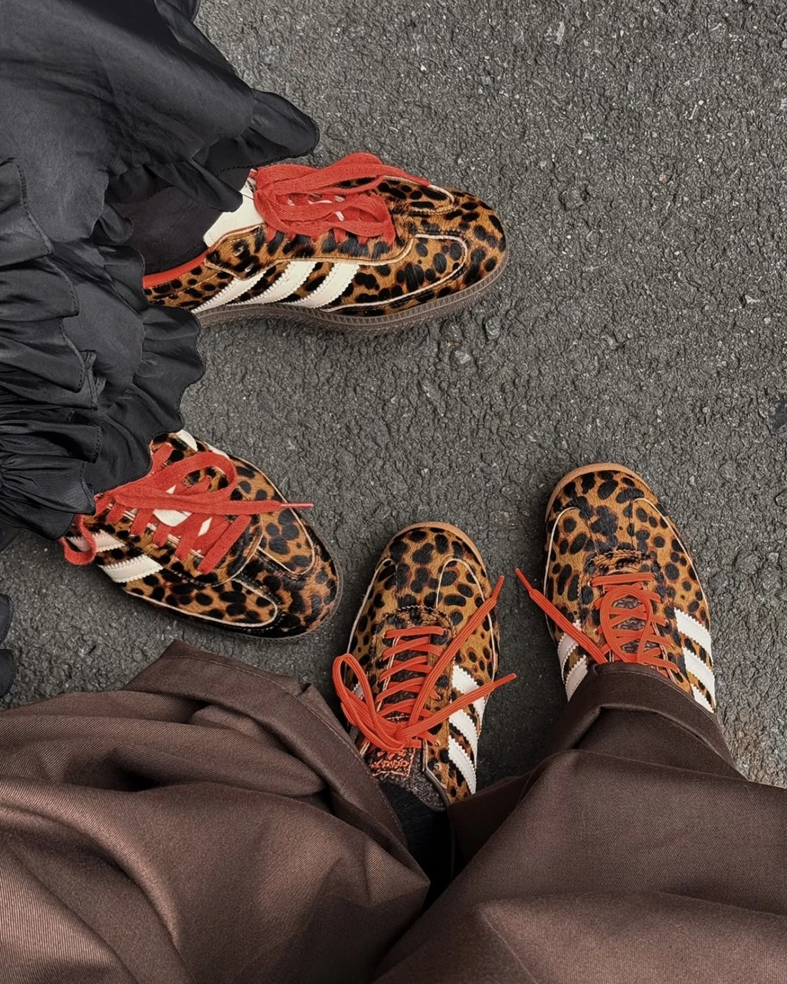 <奇蹟補貨>ADIDAS SAMBA OG 豹紋 復古 棕色(JI2734)