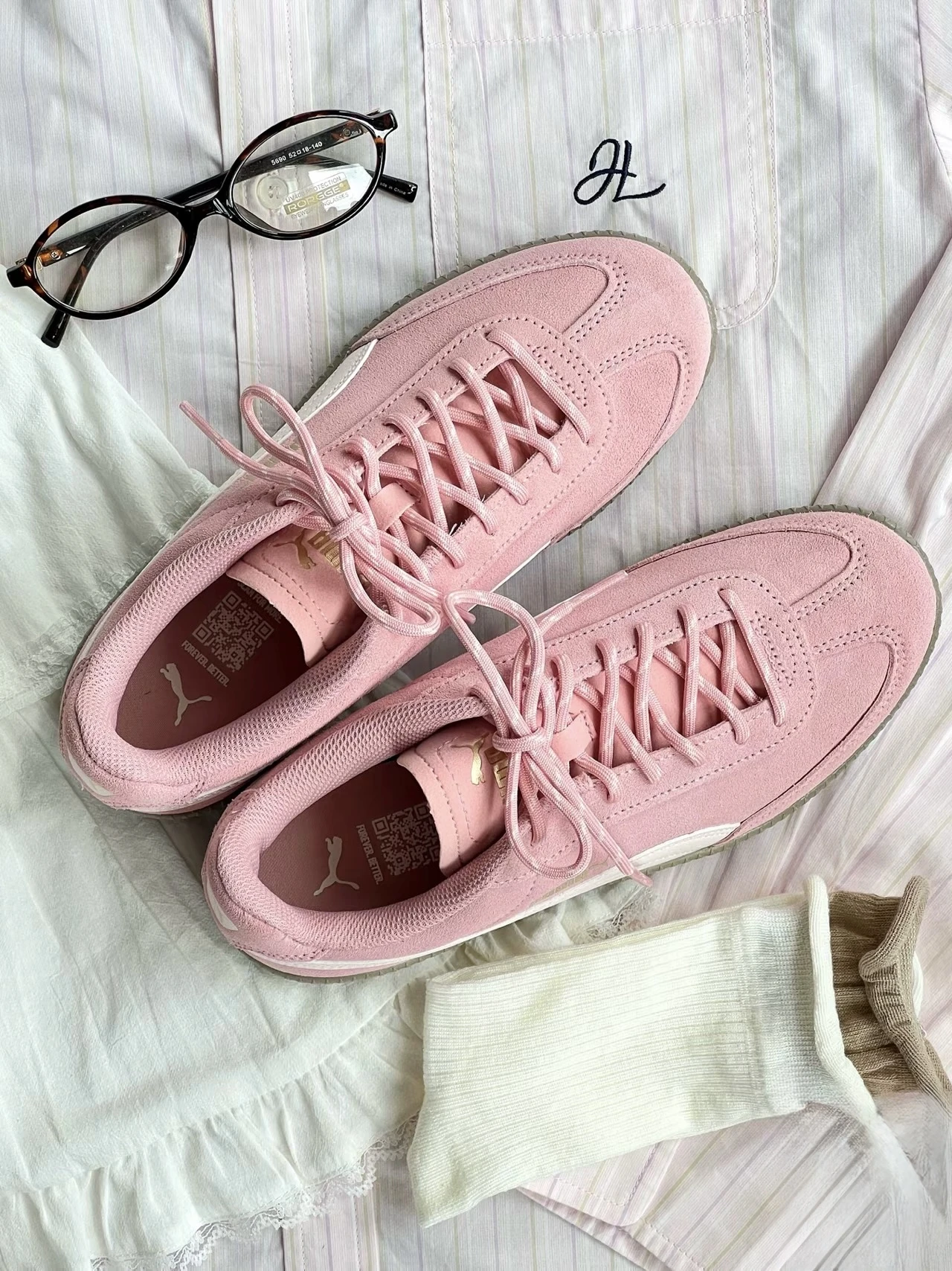 PUMA 9-T SUEDE 德訓鞋 休閒鞋 粉 406756-02