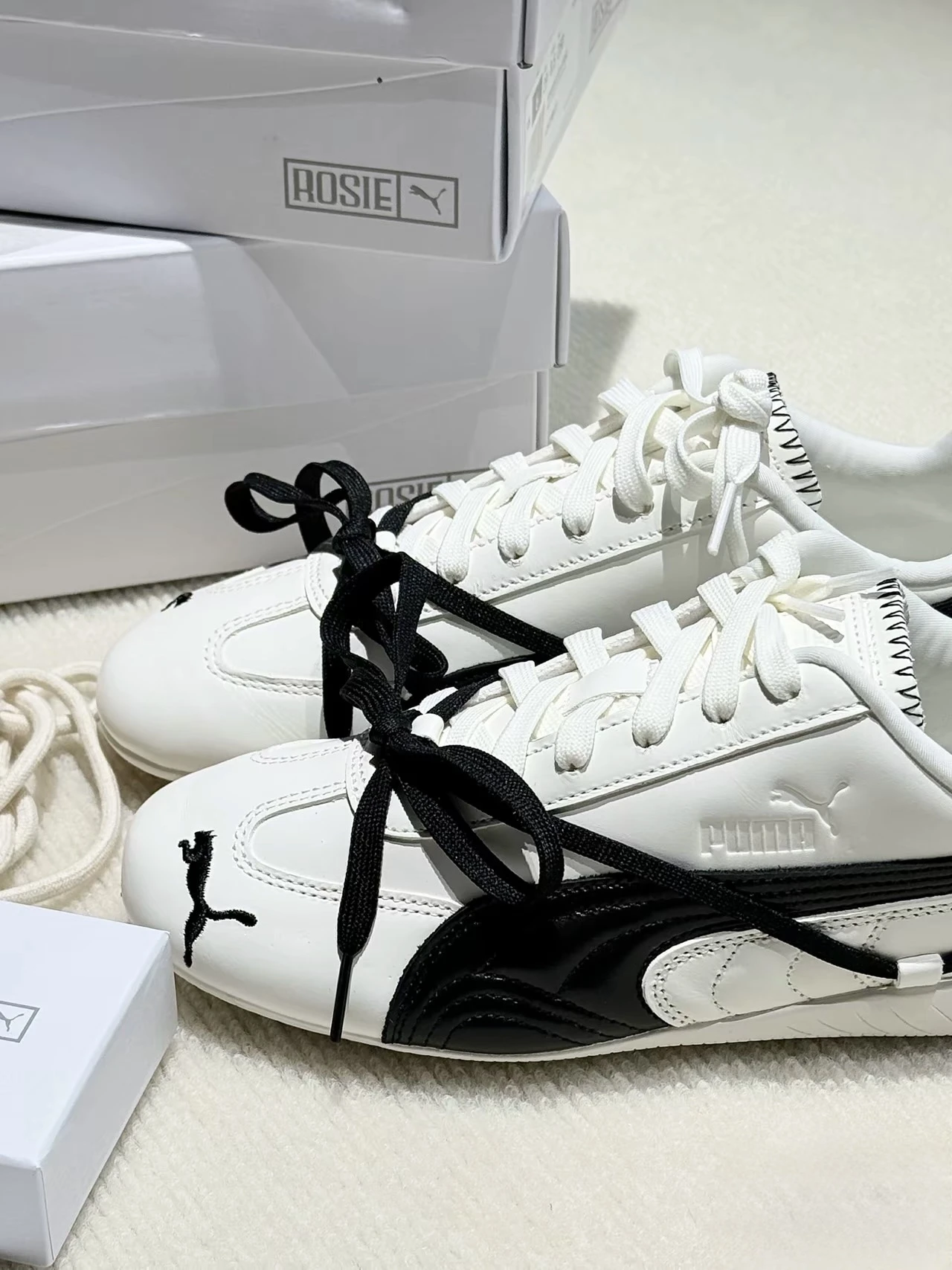 ROSE x PUMA SPEEDDCAT 賽車鞋 聯名款 黑/白