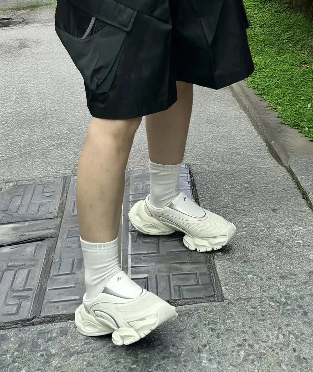 ADIDAS XLG RUNNER MULE 半拖鞋 白色 JS4590