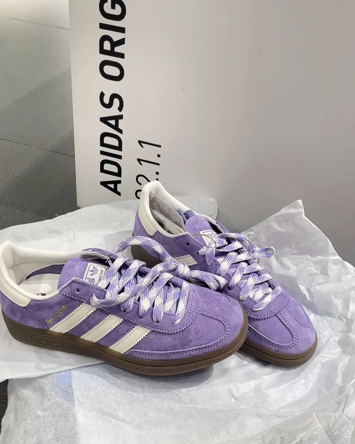 <阿迪調色盤>ADIDAS ORIGINALS HANDBALL SPEZIAL 麂皮 葡萄紫(KI5935