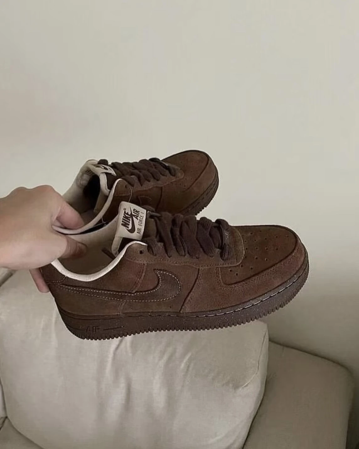 <美拉德色系!>NIKE AIR FORCE 1 LOW 麂皮 摩卡 咖啡牛奶 可可棕(FQ8901-259)