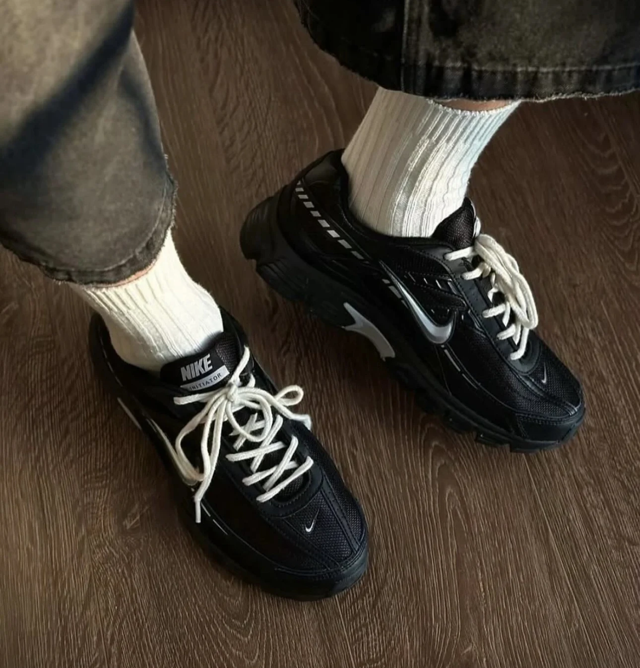 NIKE INITATOR 休閒鞋 復古 黑銀 IB4595-001