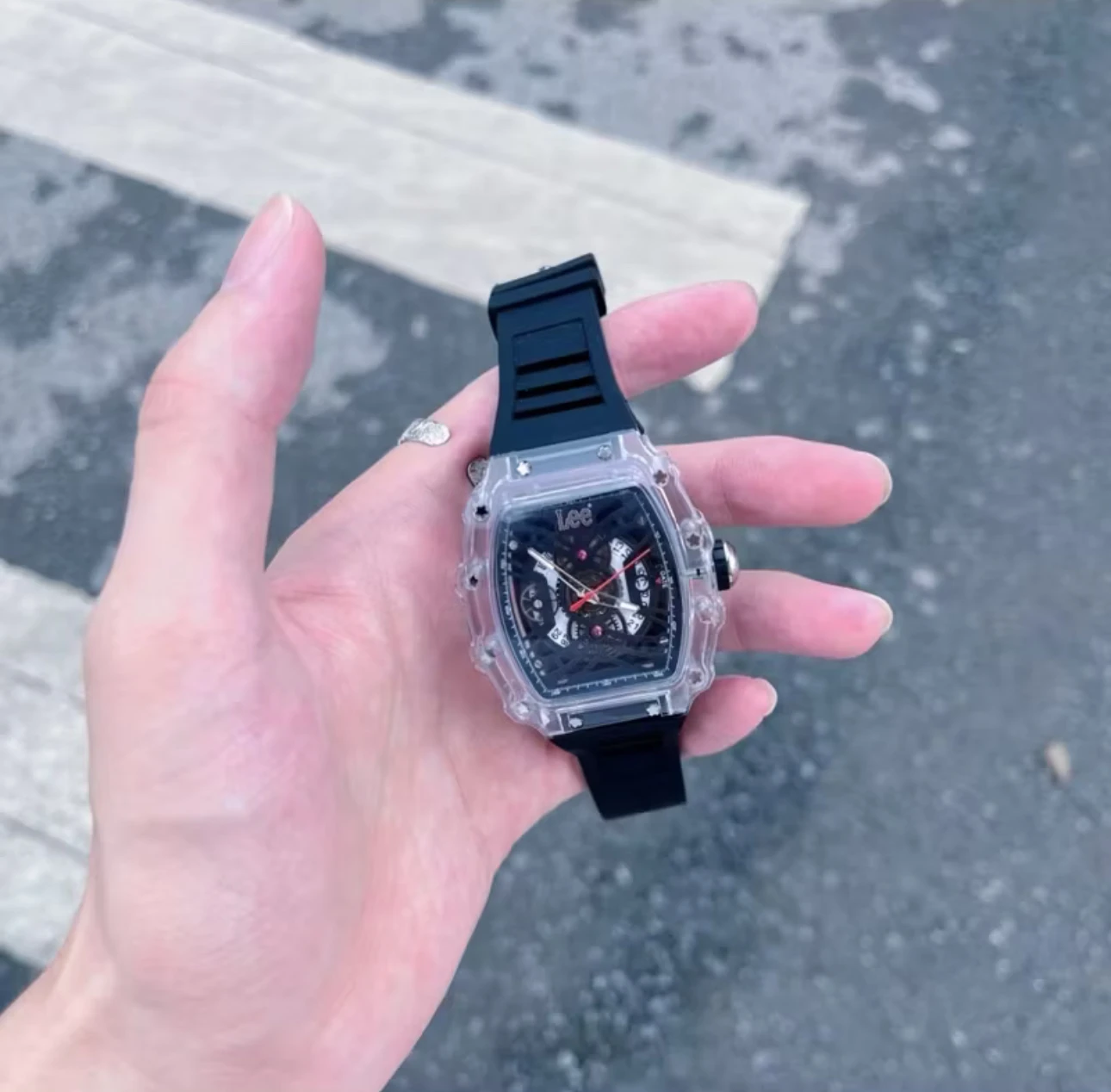 LEE 國外限定石英機芯 矽膠錶帶 平替款RM