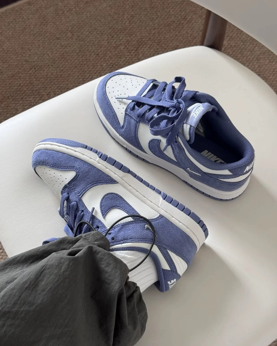 NIKE DUNK LOW "World Indigo" 麂皮 淡藍紫 金屬小鈎 女款(IB4417-103)