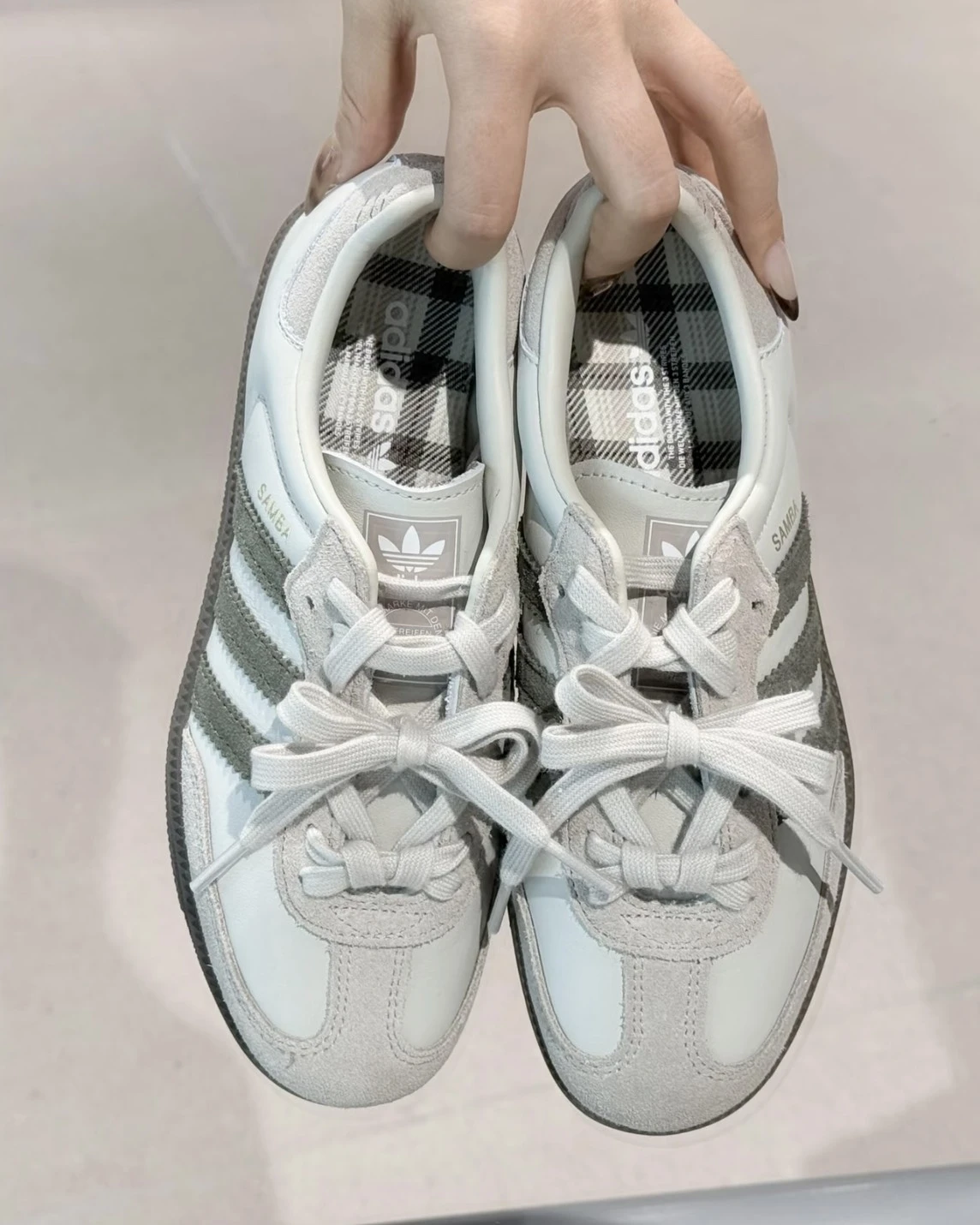 <溫柔爆擊>ADIDAS ORIGINALS SAMBA OG 抹茶灰綠 奶灰 麂皮(JR0893)